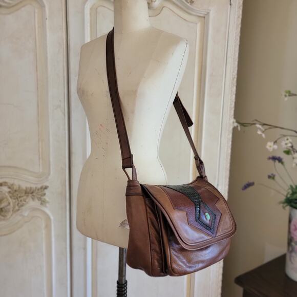 Hippie 1970s Crossbody Genuine Leathers Versatile, Unique - Picture 7 of 9